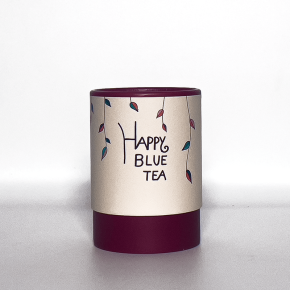 Petite boite à thé bordeaux