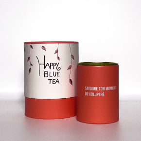 Petite boite à thé orange